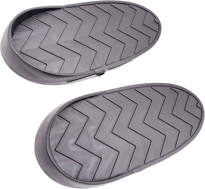 Set of 2Pcs Rowing Machine Foot Pedals Gym Accessory Replacements Good Performance for Indoor Rower 11.8x5inch Textured Surface