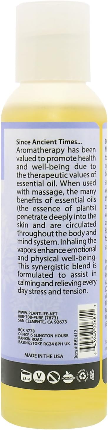 Plantlife Massage Oil 3-Pack - Absorbs Deeply into The Skin and is Circulated Throughout, Providing Optimum Benefit to The Mind and Body - Made in California 4 oz
