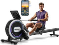 Rowing Machines for Home, 16/32-Level Adjustable Resistance, Magnetic Rowing Machine with App Supported, 350/400 LB Weight Capacity, Upgraded Dual Slide Rails with LCD Data Display Screen