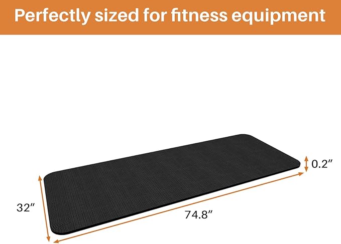 Treadmill Walking Pad Mat for Carpet Floors,Folding Treadmill Mat for Hardwood Floors,for Under Exercise Bike, Exercise Equipment Mat,Reduce Noise Shock Absorption
