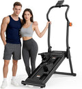 YCCHENG Magnetic Stair Stepper with 8-Level Adjustable Resistance,Stair Vertical Climber with Led Screen for Home Gym, Foldable Stairmaster Machine with 350LBS Capacity