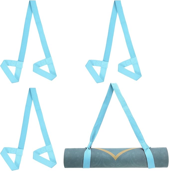 PATIKIL Yoga Mat Strap, Adjustable Yoga Mat Carrier Straps Sling Cotton Anti Slip Mat Holder Stretching Band
