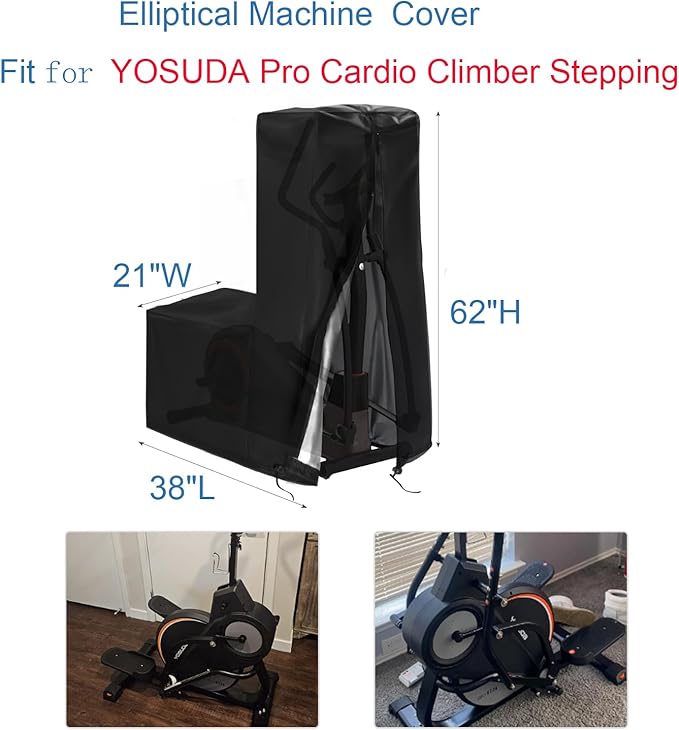 Elliptical Exercise Machine Cover - Dust-Proof & Waterproof Trainer Protective Cover for Home Use