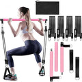 GOGO Pilates Bar Kit with Latex Resistance Bands, Pilates Weight Bar Equipment for Yoga Workout Home Gym Strength Training
