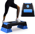 Goplus 30'' Aerobic Stepper with Risers, 5” 7” 9” Levels Height Adjustable, Workout Fitness Exercise Step Platform Trainer with Non-Slip Foot Pads, for Home/Gym