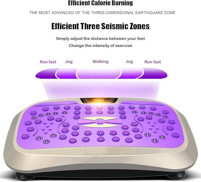 Vibration Plate Exercise Machine,Whole Body Vibration Platform Machine,Fitness Vibration Trainer for Weight Loss Shaping Toning Home Gym