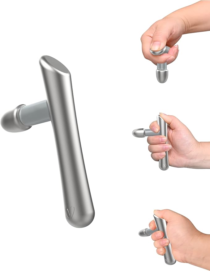 T-Bar Massage Tool - Myofascial & Foot Reflexology Massager, Stainless Steel, Heavy Duty