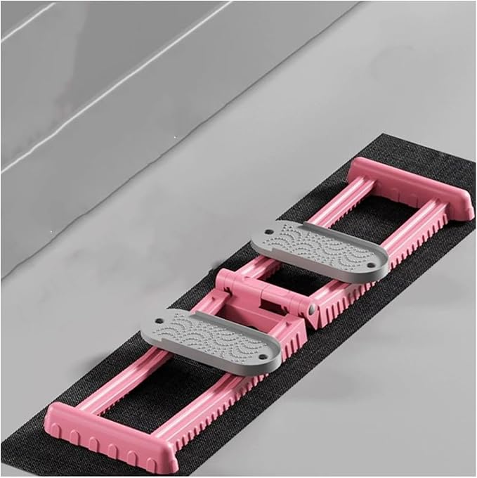 Foldable Skiing Exerciser Leg Splitter Ski Machine Portable Body Slimming Trainer Collapsible Leg Magic Machine Yoga Fitness Equipment for Use(Pink,Hip Training Circle)