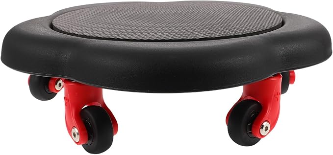 Five-wheel Ab Roller Core Exercise Roller with Flower-shaped Dual-sided Sliding Discs for Home Strength Training and Abdominal Workouts