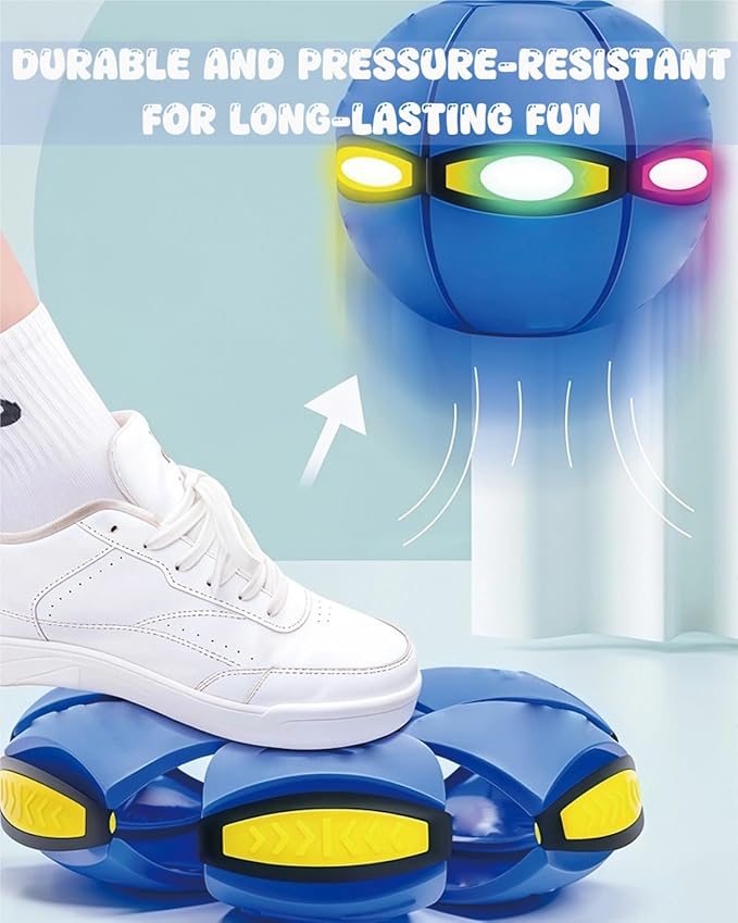 Magic Bouncing Ball, Children's Bouncing Ball, Automatic Rebound Double The Fun, Magics Flying Saucer (No Light,Green)