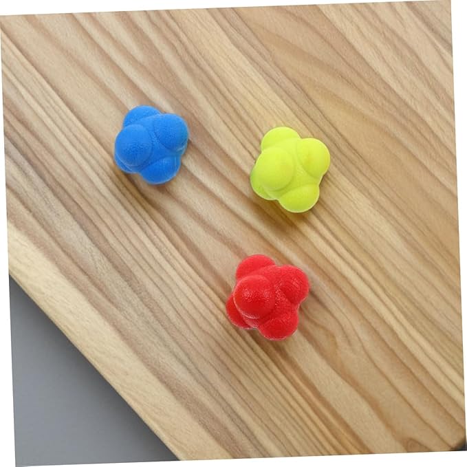 6pcs Reaction Speed Training Balls for Hand Eye Coordination Reflex Enhancement and Agility Training for Boy Girl and Adults Durable Elastic Reaction Balls for Sports Fitness