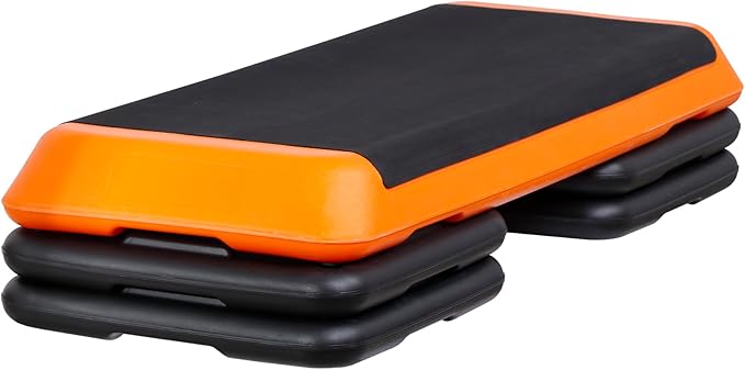 HomGarden 28.15" & 43" Adjustable Workout Aerobic Stepper in Fitness & Exercise Step Platform Trainer Stepper