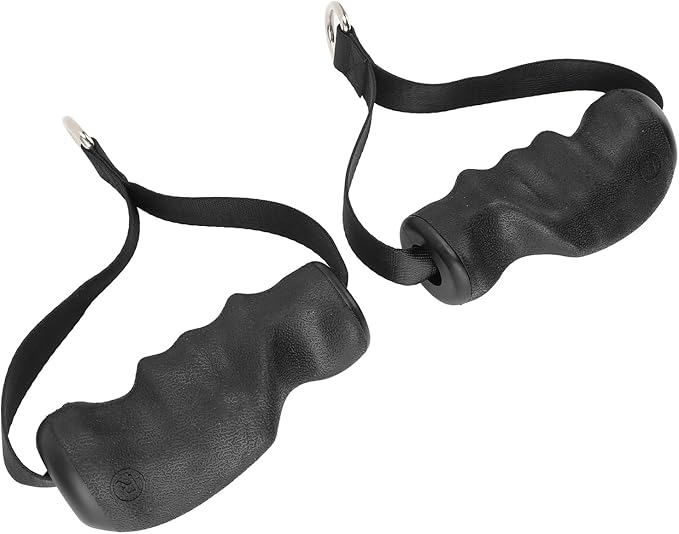 Acouto Heavy Duty Exercise Handles 2 Pcs Exercise Handles Strength Training Ergonomic Shape Antislip Fitness Equipment Gym Home Replacement Cable Machine Attachments