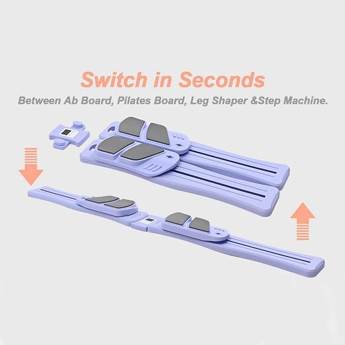 Colaxi Pilates Reformer Board Abdominal Board Exercise for Home Multi Purpose Workout Equipment for Women Training Portable