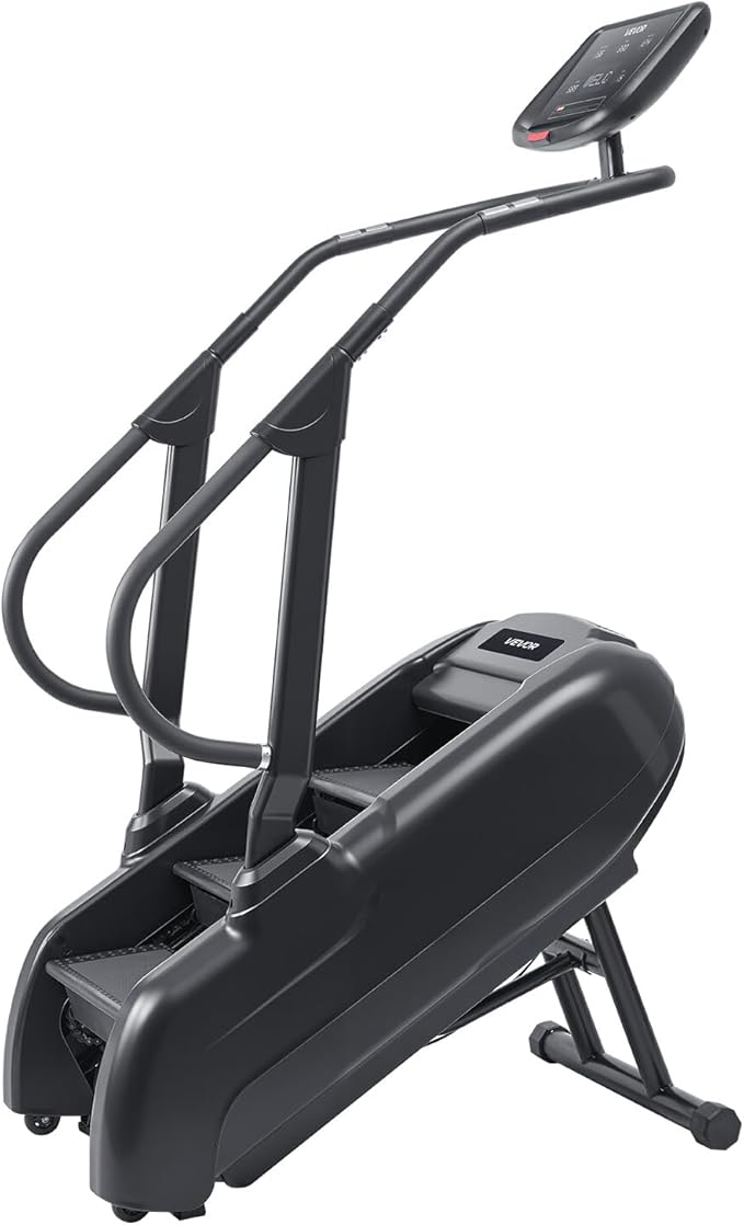 VEVOR Stair Stepper Machine, LED Screen Continuous Climbing Machines, Max Load 330 Lbs Stepping Climber for Home, 15 Speed Levels 28-168 Steps/Minute Stepmill Exercise for Cardio Lower Body