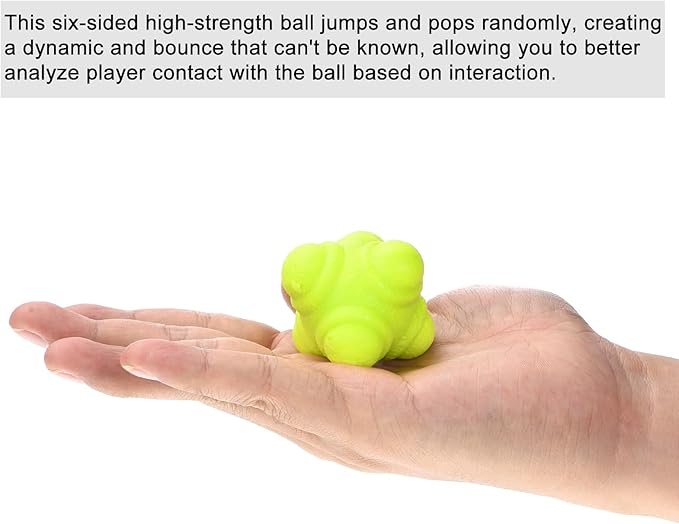 PATIKIL Bounce Reaction Balls Coordination Training Ball Agility Trainer, TPR Low Difficulty for Speed Reflex