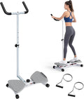 Waist Twisting Machine & Ab Twister Machine - 300 lbs Noiseless Waist Twister Board for Core Exercise, Home Gym Fitness Equipment with Resistance Bands (Women/Men)