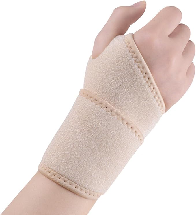2pieces Wrist Brace Thumb Wrist Brace Adjustable Wrist Wrap for Fitness Badminton Basketball