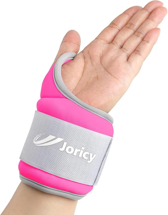 Wrist Weights with Thumb Loops Lock for Women Men 1 Pair 2 3 4 5 6 LBS Arm Weight Ankle Weights Weighted Gloves for Running Walking Jogging Physical Therapy Gym Workout Cardio Exercises