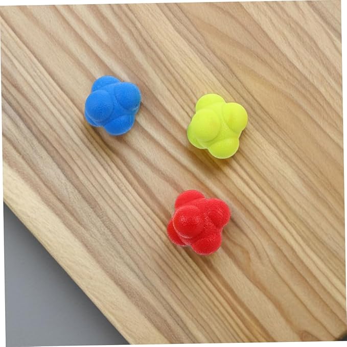 BESTonZON Enhance Hand Eye Coordination: 6pcs Reflex Training Balls Sturdy Reaction Balls for Basketball Hockey Tennis