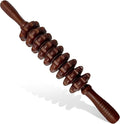 Wood Therapy Massage Roller Stick with Release Myofascial Trigger Points, Massager Tool for Cellulite Reduction, Muscle Tension and Lymphatic Drainage Physical Therapy Recover (Brown)