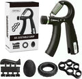 5-in-1 Adjustable Grip Strength Trainer Set, 5-60kg Resistance Hand Gripper + Finger Exerciser + Grip Ball, Hand Strength Training Equipment for Fitness/Rehabilitation/Office Relaxation