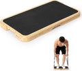 StrongTek Resistance Band Training Platform, Heavy-Duty Bamboo/Wood Board for Safe & Stable Resistance Workouts, Non-Slip, 1000 lbs Capacity for Arms, Shoulders, Core, Back & Legs