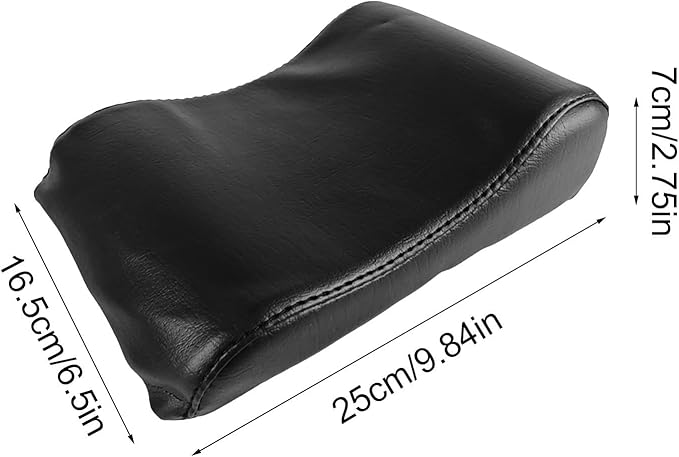 Yoga Bolster Pillow – Sponge PU Leather 25x16.5x7cm 160g | Non Slip Ergonomic Pilates Workout Bolster | Supportive Meditation Cushion for Home Travel Yoga Fitness Office Exercise Gym