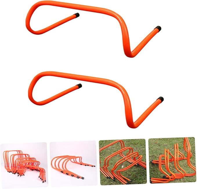 Plastic Training Hurdles 2pcs Set 15cm Adjustable Agility Hurdles for Soccer Speed and Track Running Training Equipment