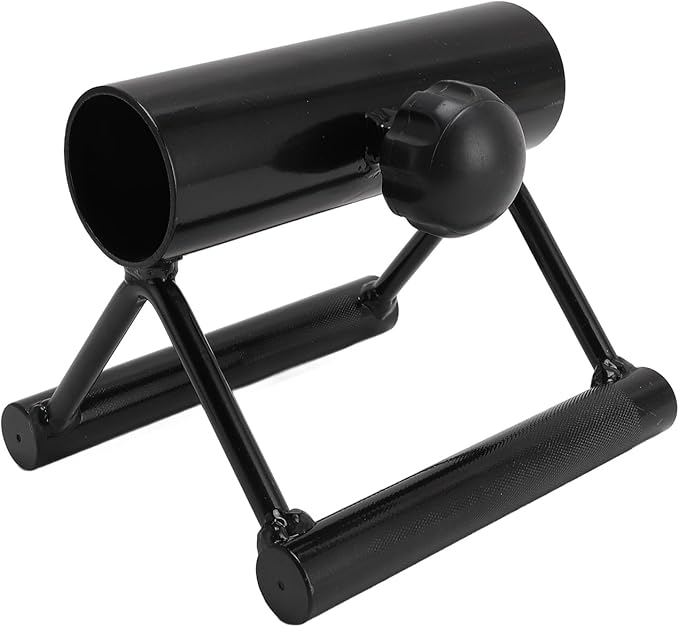 V Bar Landmine Handle Attachment for Barbell Bar, Iron Double D Row Handle, Strength Training Equipment for Home Gym, Secure Locking Knob for Stable Workout, Versatile Fitness