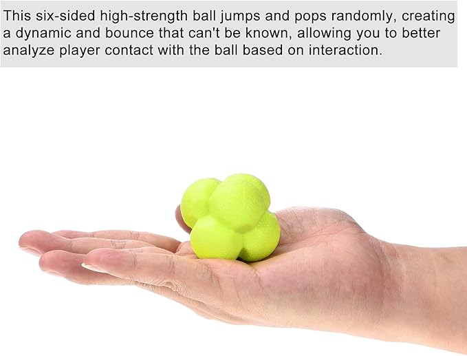 PATIKIL Bounce Reaction Balls, Coordination Training Ball Agility Trainer TPR High Difficulty, for Speed Reflex