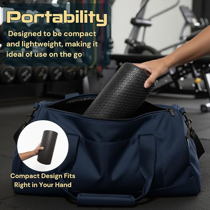 Fitizen Foam Roller – Muscle Massage Rehab Stiff Back Pain Physical Therapy Deep Tissue Firm Exercise Equipment Home Gym Stress Yoga Pilates for The Fit Citizen by FitNation