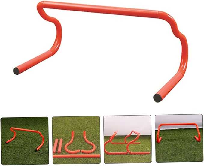 TOYANDONA Detachable Speed Agility Training Hurdles 3pcs Set 19 x 9 Inch for Soccer and Basketball Practice Portable Sports Equipment for Athletes and Boys and Girls