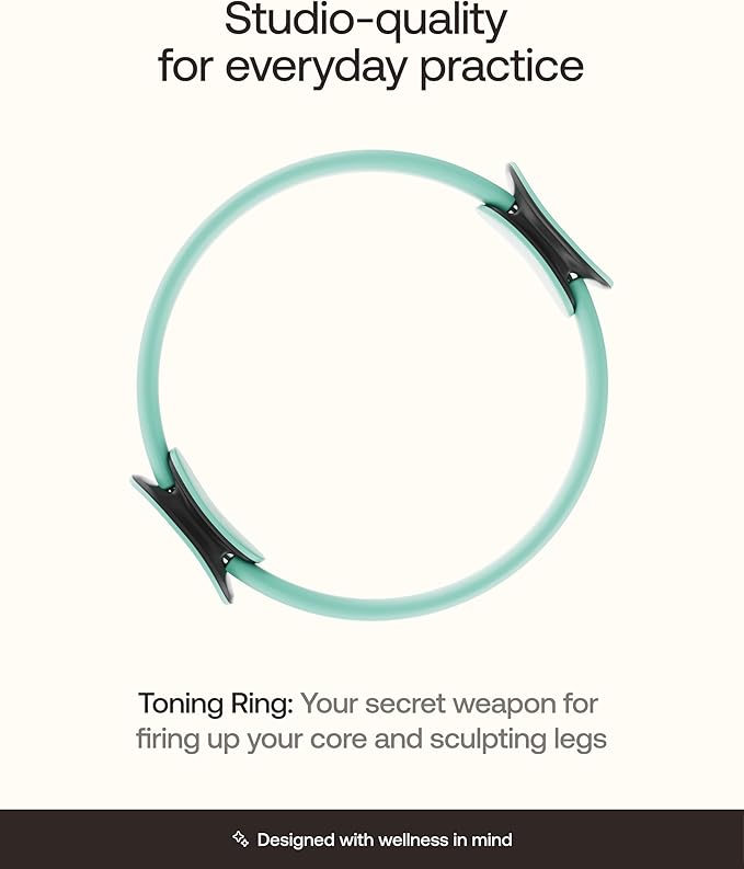 BetterMe Toning Pilates Ring – Magic Circle Pilates Ring for Strength & Flexibility – 15 Inch Fitness Ring for Home Pilates & Yoga Workouts