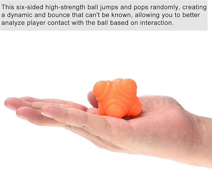 PATIKIL Bounce Reaction Balls, Coordination Training Ball Agility Trainer TPR Low Difficulty for Speed Reflex
