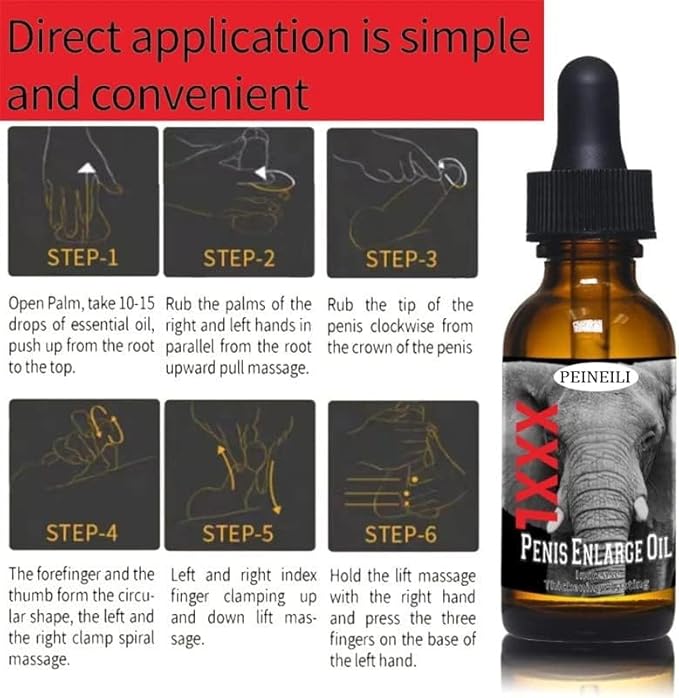 XXXL Large Size Oil Enlarge and Permanent Thickening Growth Men Energy Massage Essential Oil for Sex, Increase Dick Liquid for Health Care, Lateness Performance,Strength (2 Pack)