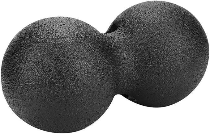 Foam Roller, Deep Tissue Yoga Roller with Massage Ball, Muscle Trigger Point Tool for Stress Relief and Recovery (24x12cm Double Ball)