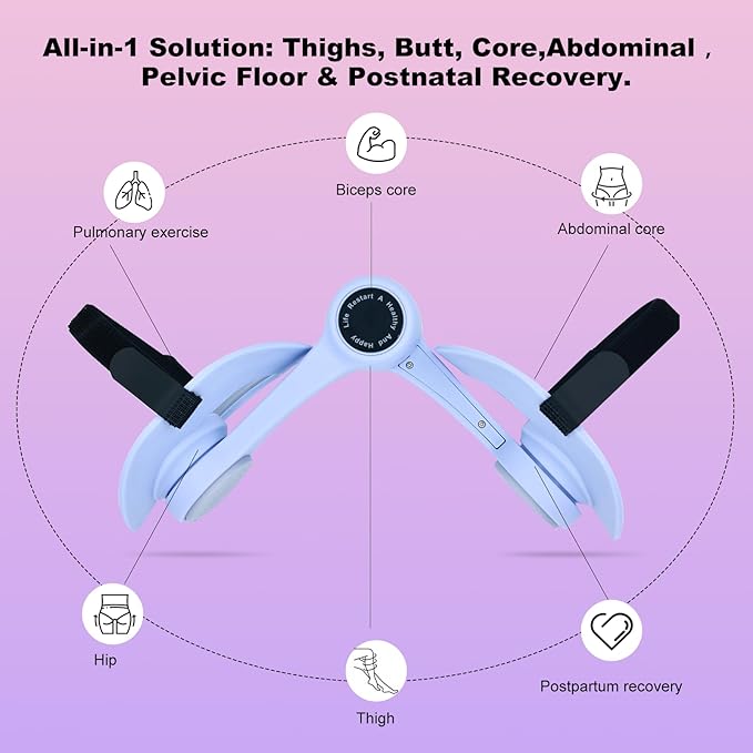 2 Pcs Thigh Master Suit, Pelvic Floor Exercise Devices, Pelvic Floor Trainer Woman,Upgraded Anti-Slip Strip for Exercising The Thighs