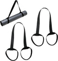 2-Pack Black Yoga Mat Carrier Strap, Adjustable Yoga Mat Carrier & Sling,Easy to Carry and Does Not Take up Space - For Storage, Carrying & Stretching Daily use