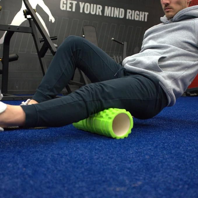 Gronk Fitness Green Foam Roller 13" | Back Roller Foam for Back Pain, Muscle Roller for Physical Therapy, Deep Tissue Massage, Yoga & Fitness | Trigger Point Roller for Recovery