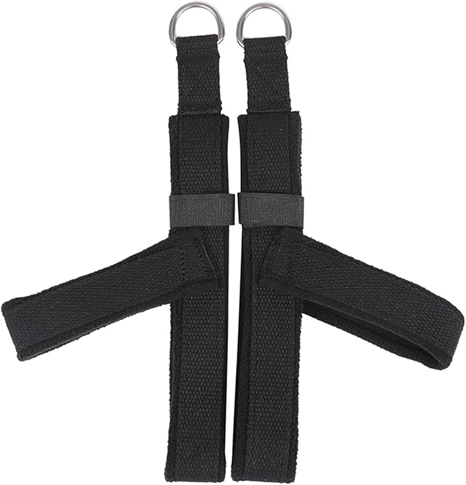 2X Pilates Straps Yoga Straps Strength Training Flexible Core Equipment Reformer Strap Fitness Belts for Studio Adults Gym