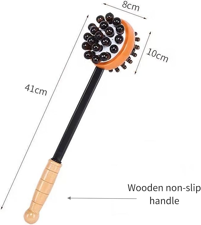 Massage Hammer, Meridians Back Knock Massager, Double Head Back Scratcher Percussion Massager, Manual Massage Hammer for Neck, Leg, Waist