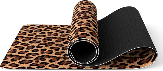 FOLAI Extra Thick Yoga Mat 6mm，pilates mat thick - Non-Slip Exercise Mat for HIIT, Pilates & Home Workouts & Workout with Free Carry Strap