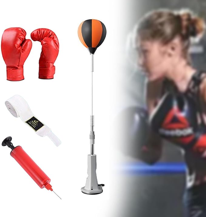 Boxing Reaction Ball Adjustable Hand Eye Coordination Training with Air Pump Punch Practice Workout Punching Ball Boxing Gear