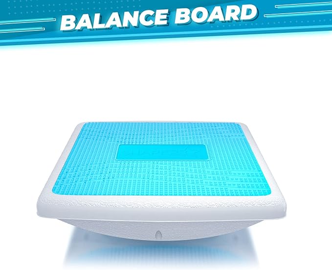 Professional Balance Board –Fascia Relase Tool- Multi-Functional Wobble & Slant Board with Anti-Slip Design, Acupressure Points for Core, Abs & Rehab Training – Fitness & Standing Desk Equipment – Supports Up to 440 lbs