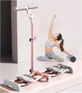 Foldable Skiing Exerciser Ski Machine Collapsible Leg Magic Machine Leg Strength Split Exerciser Core Strength Training Instrument for at Home Gym Pink(Pink,Counting Type)