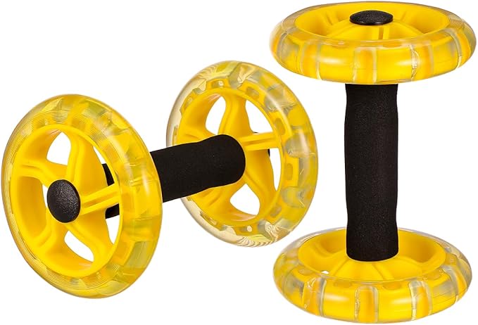 Ab Roller Wheel: Ab Wheel for Core Training, Exercise Abdominal Roller Hand Weights Dumbbell Fitness Exercise Device Home Gym Gear for Men/Women