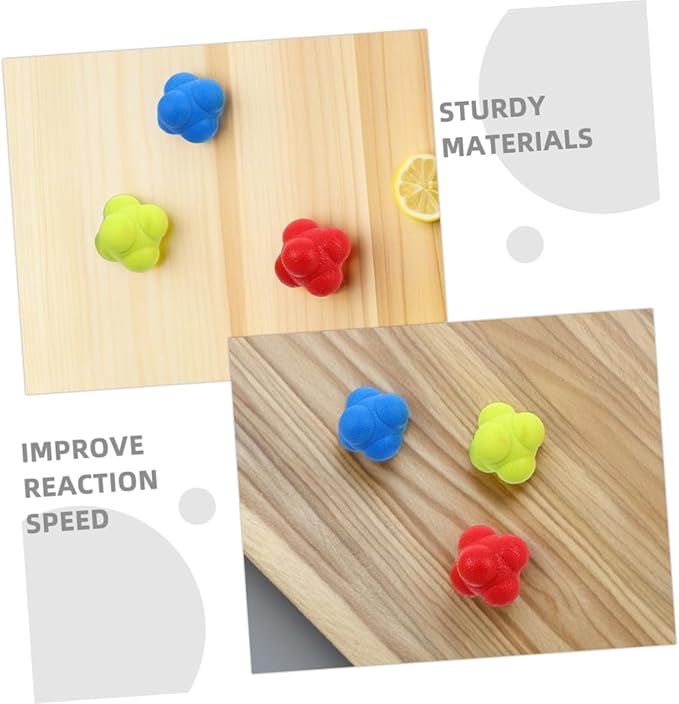 VICASKY 6pcs Agile Training Ball Hand Eye Coordination Training React Reflex Balls Ball Training Elastic Reaction Balls Reflex Training Tools Body Coordination Training