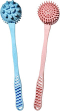 Manual Back Massagers, 2 Pack Massage Hammer for Shoulder Soreness Relief, 15 Inch Long Handheld Plastic Hammer for Whole Body Legs Arms Back in Home Office (Blue+Pink)
