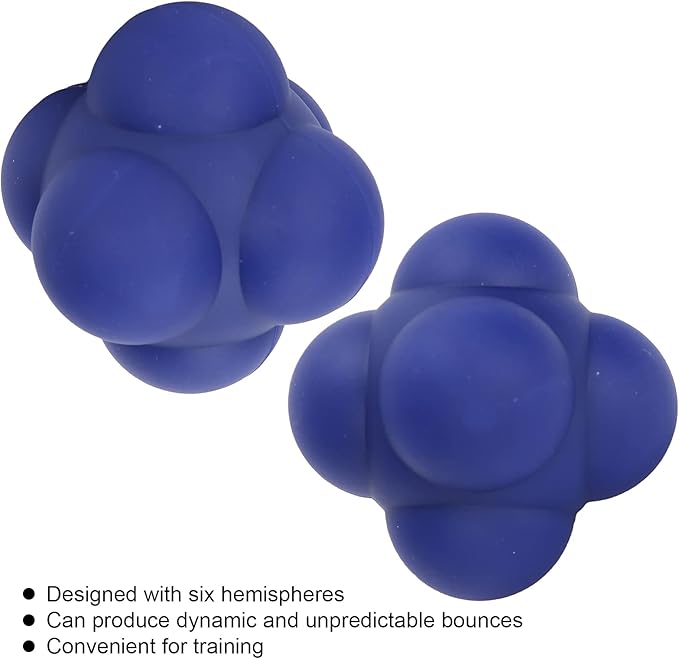 Silicone Bounce Reaction Ball HighDensity Portable Reflex Training Ball for HandEye Coordination Speed Exercise Sports Training Rehabilitation Size 7cm